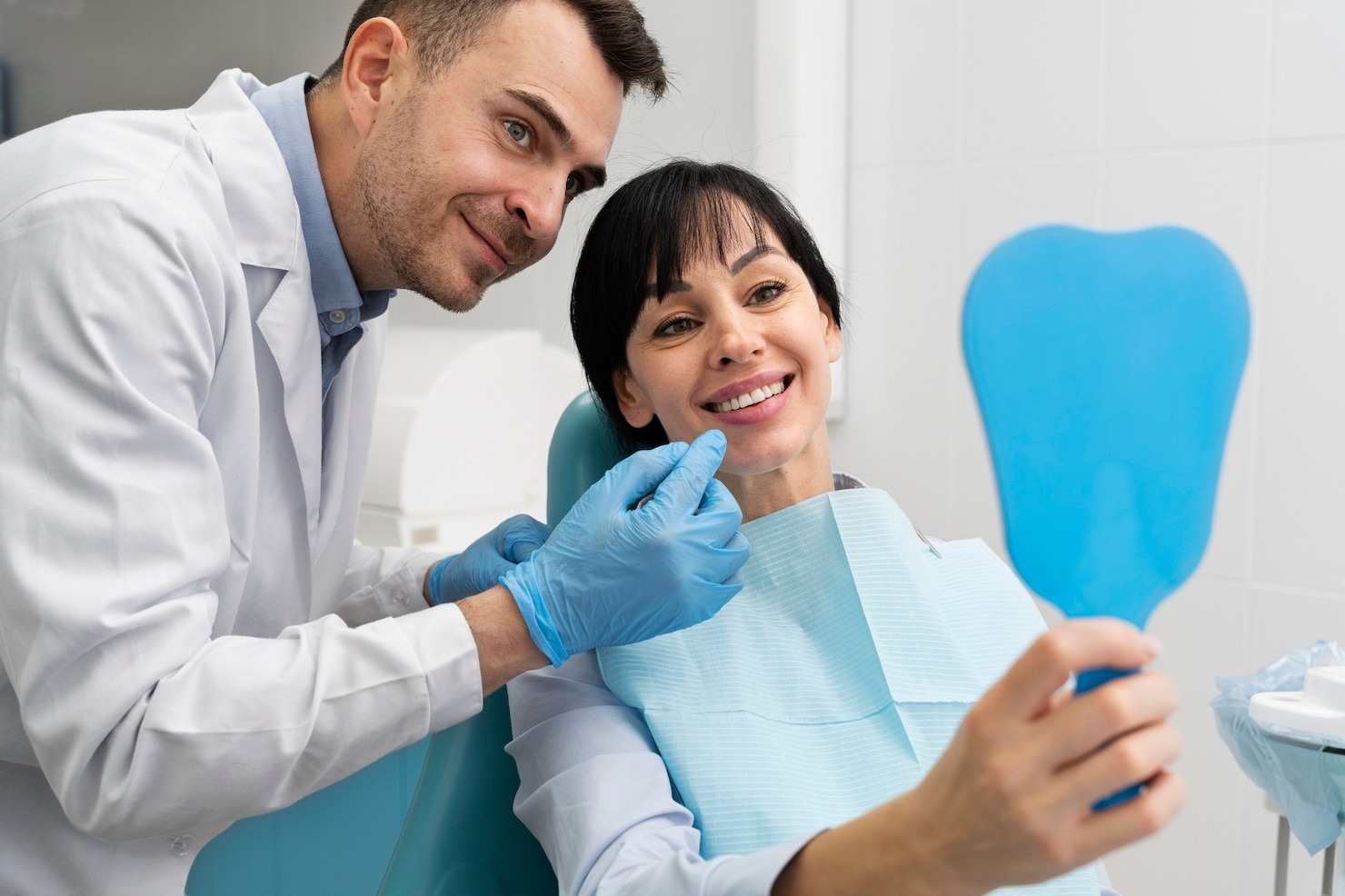 Dental exam before reviewing affordable dental implants near me prices